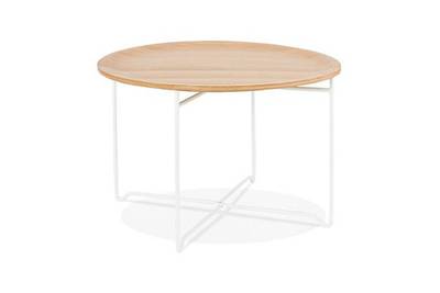 Table basse ronde bois naturel