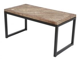 Table basse rectangulaire en bois laqué plateau pivotant l80cm jade