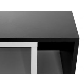 Table basse rectangulaire gigogne en bois l70xp40xh35cm