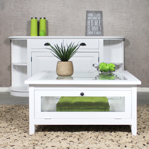 Table basse en verre interio