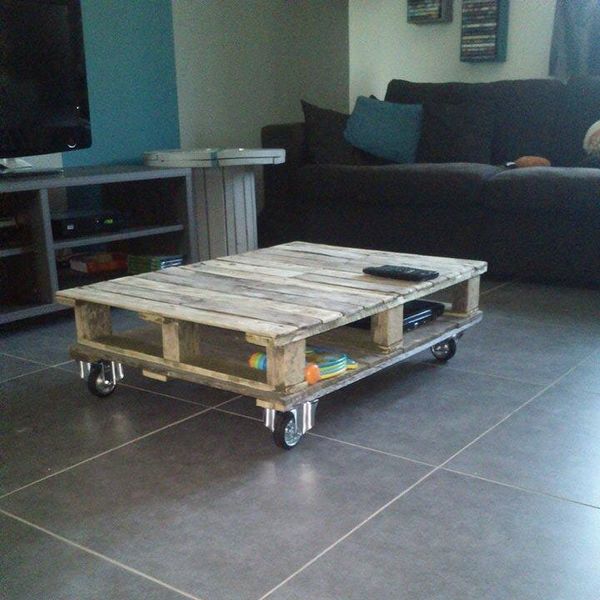 Table basse palette simple