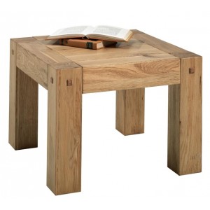 Table basse carrée en bois exotique