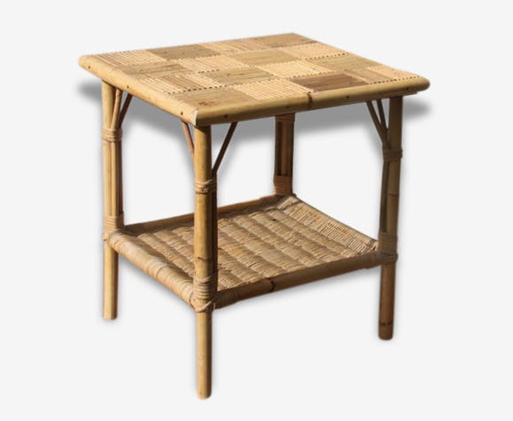Table basse bambou vintage