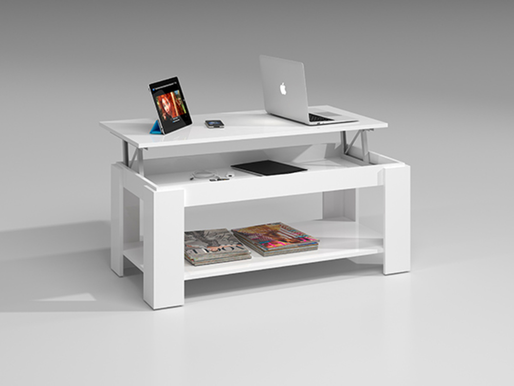 Table basse de salon en bois ronde