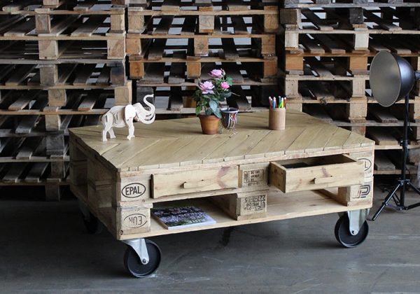 Table basse en palette diy
