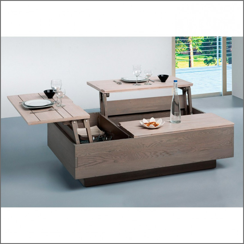Table basse bar relevable plateau ceramique