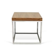 Table basse oslo bois vintage noyer