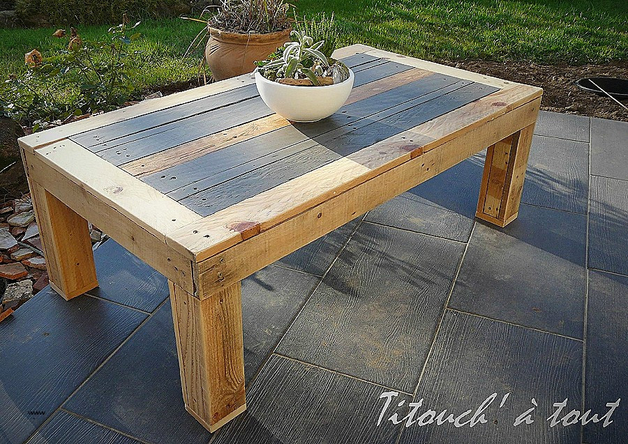 Relooking table basse en bois
