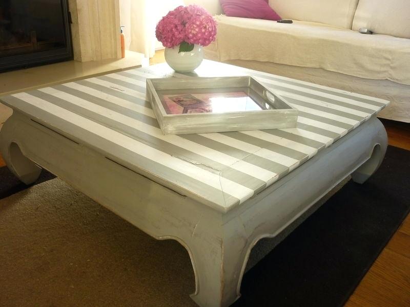 Table basse bois relooker