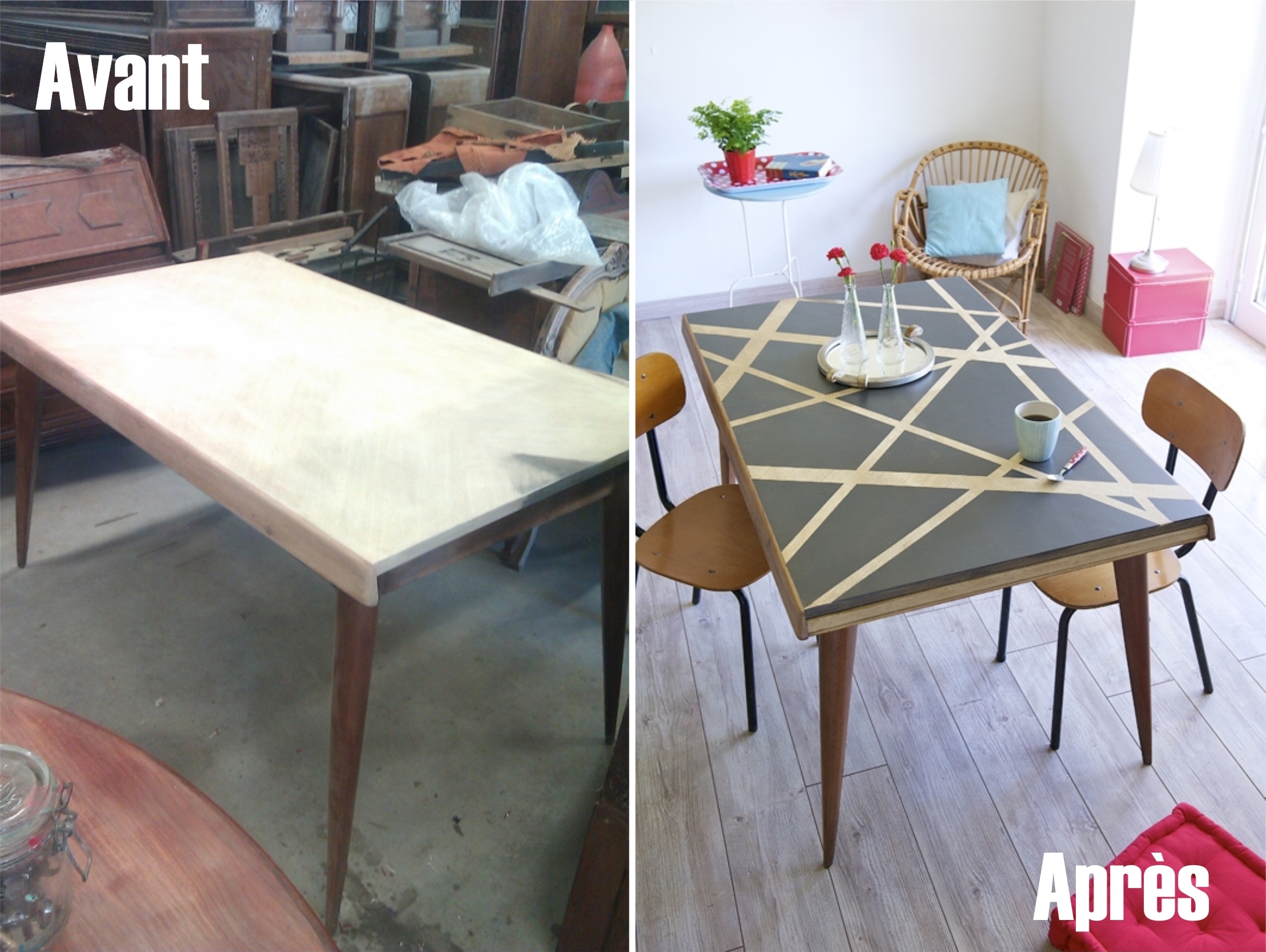 Peindre table basse en bois