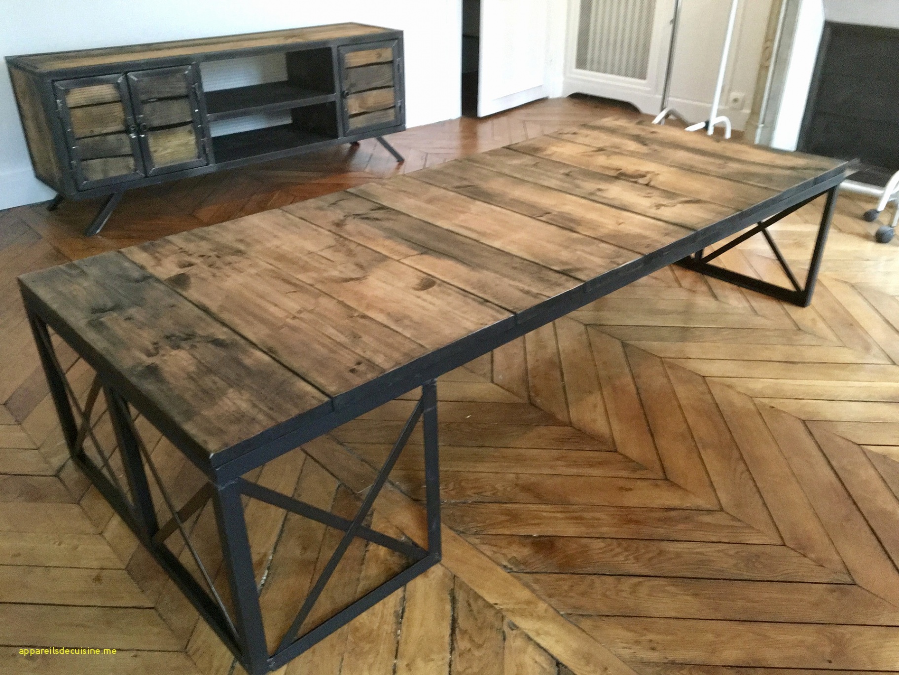 Table basse grande bois