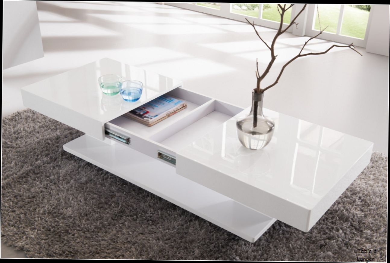 Table basse relevable rustique