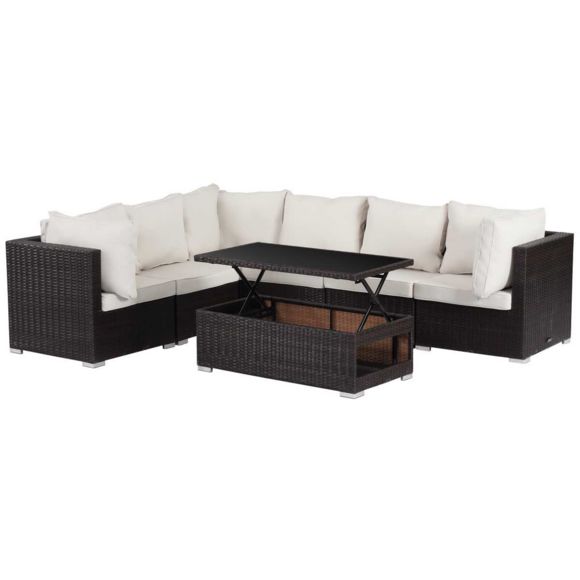 Salon jardin table basse relevable