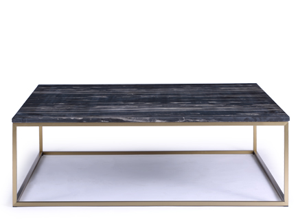 Table basse marbre noir