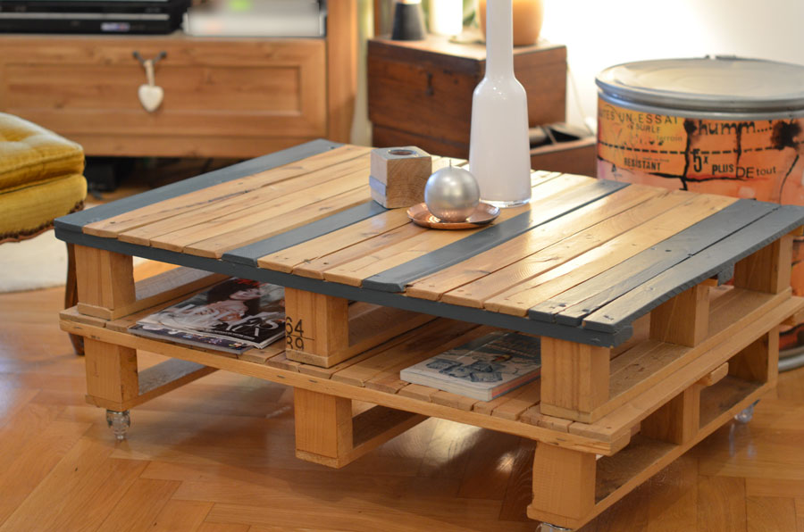 Table basse 2 palette