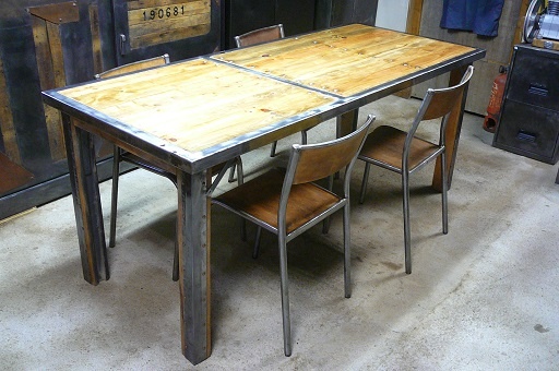 Table basse transformable en table haute en palette