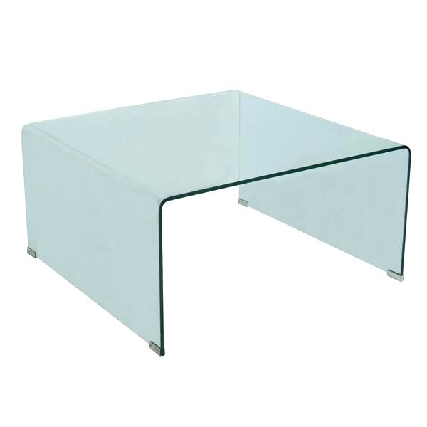 Vera table basse en verre courbé