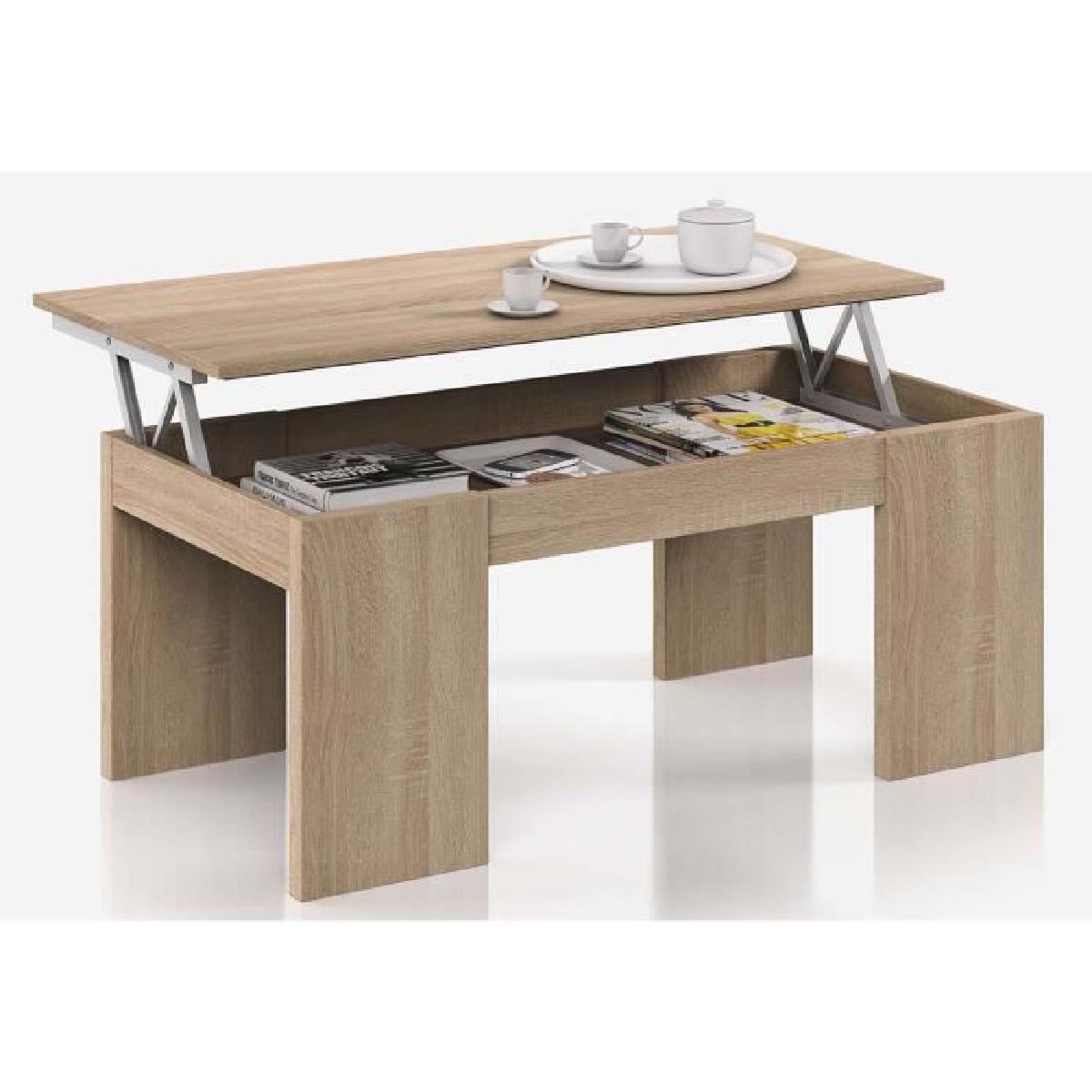 Kendra table basse plateau relevable