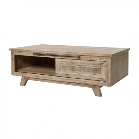 Table basse coulissante en bois