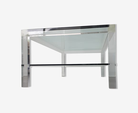 Table basse en verre david lange