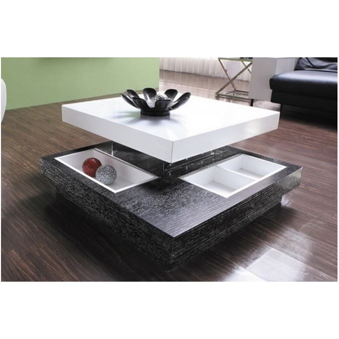 Table basse relevable domino