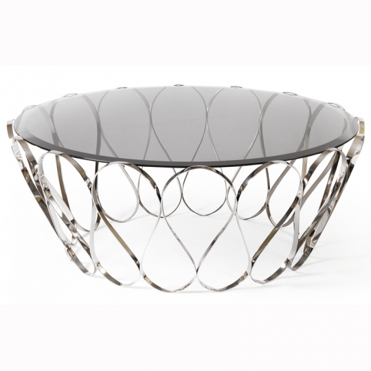 Table basse en verre originale
