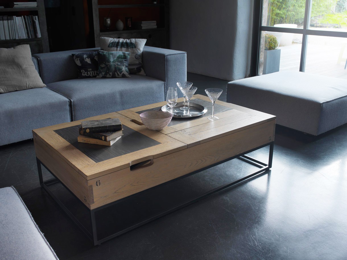Générique kendra table basse avec plateau relevable 100cm