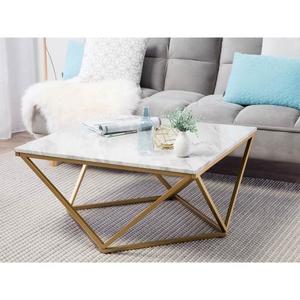 Table basse verre boule marbre