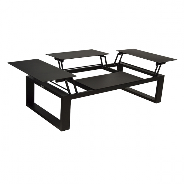 Table basse 2 plateaux relevable