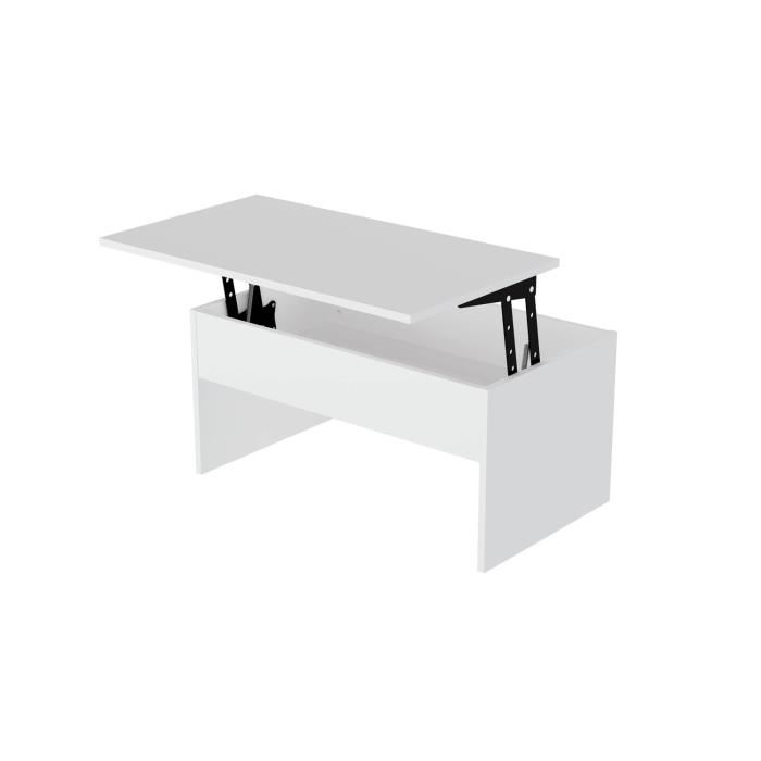 Table basse relevable 90 cm