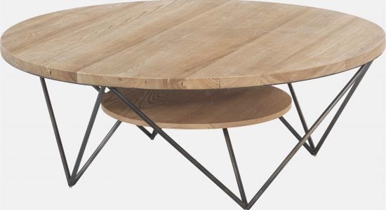 Table basse demi lune relevable