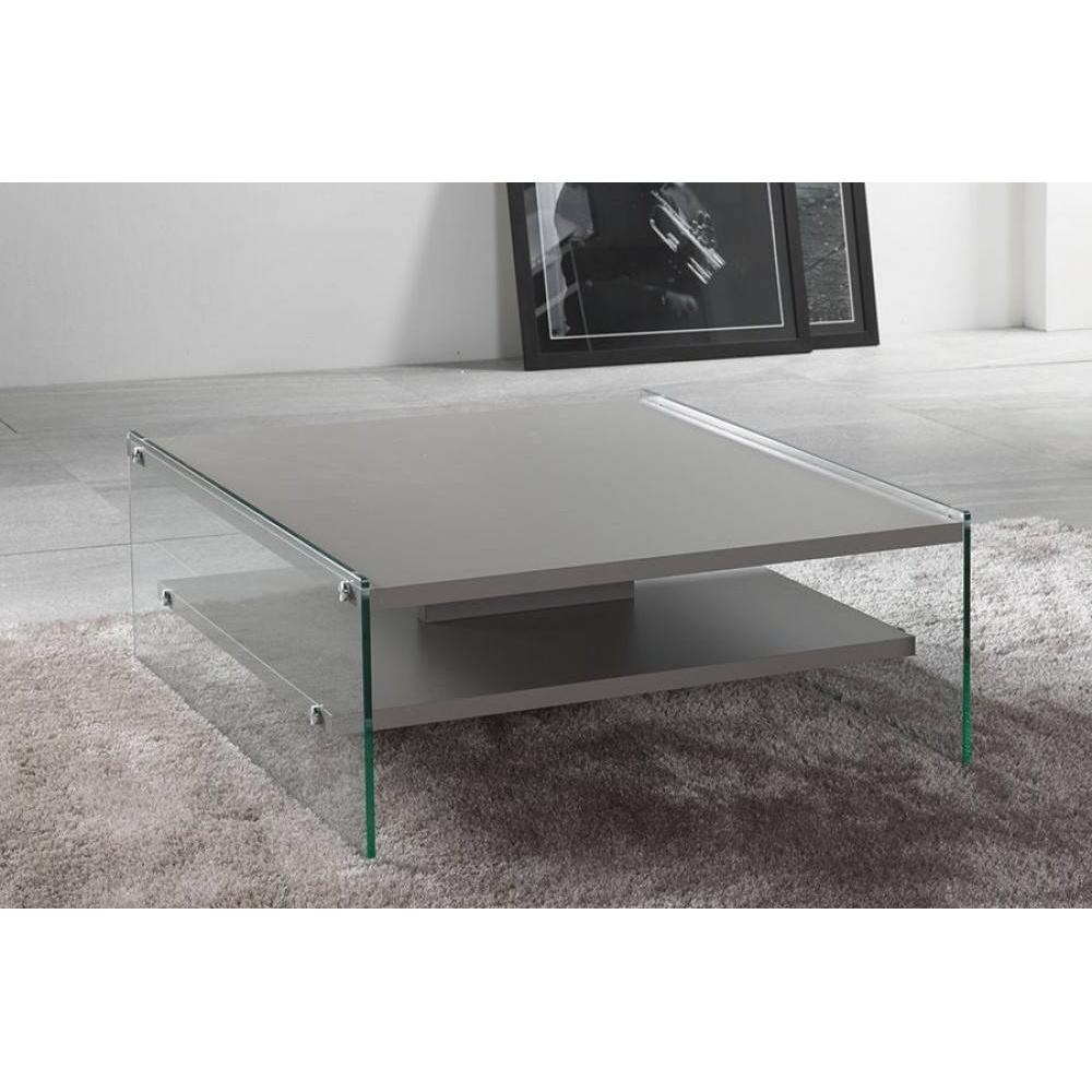 Table basse en verre 2 niveaux