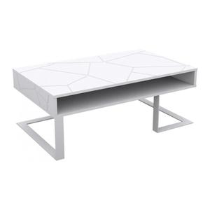 Table basse en bois blanc et naturel leader