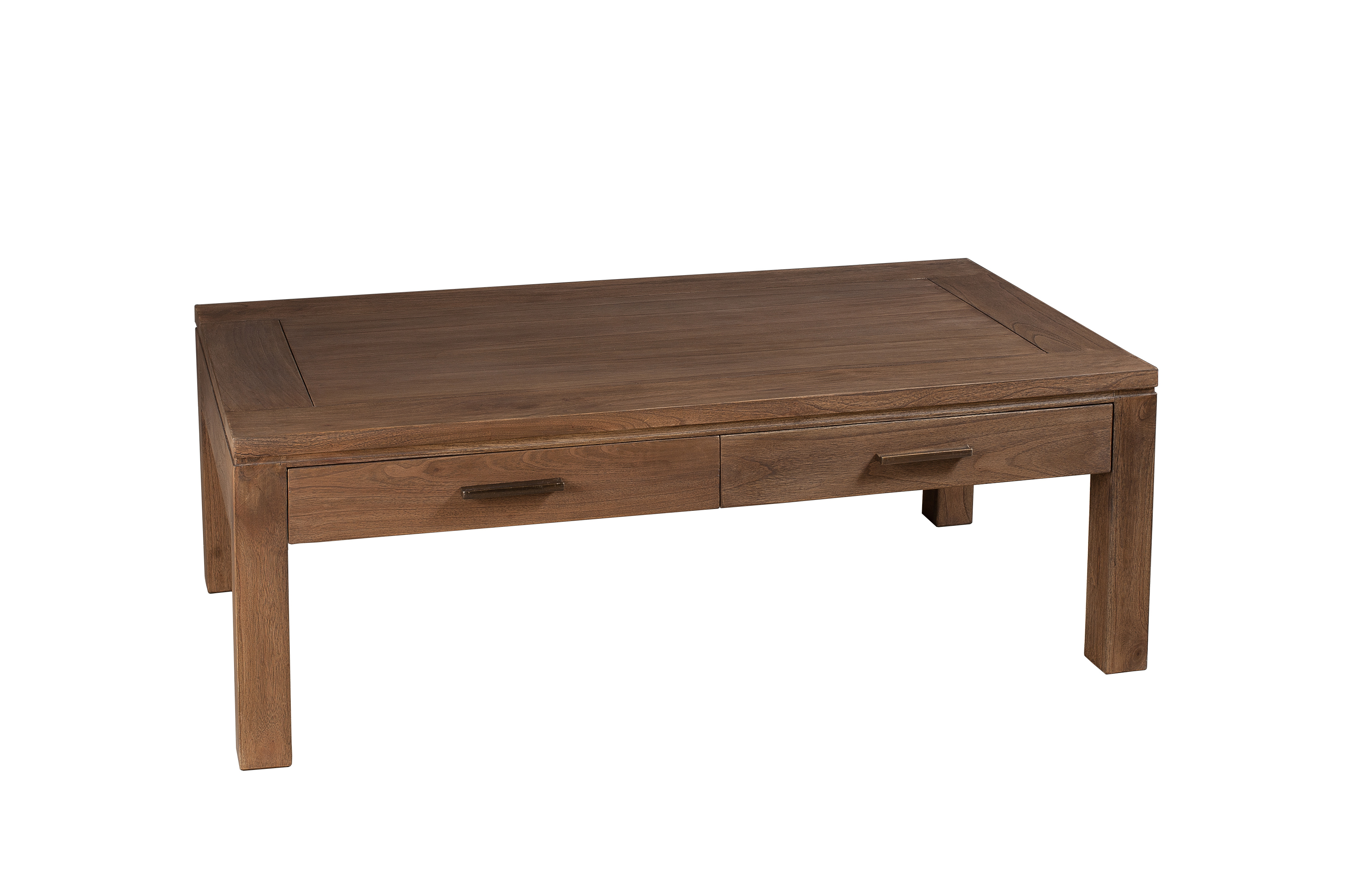 Table basse rouge bois