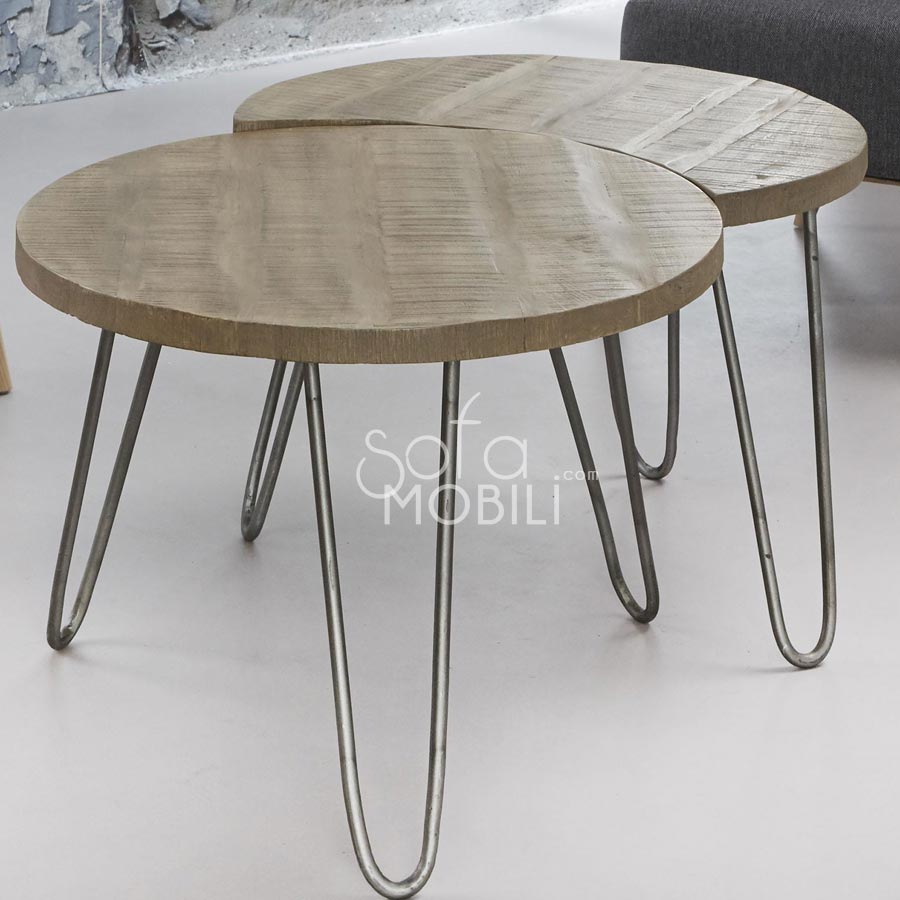 Table basse basse bois