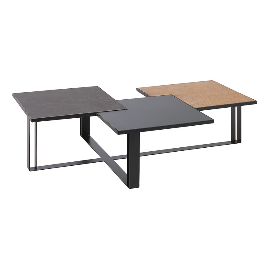 Table basse ceramique et bois