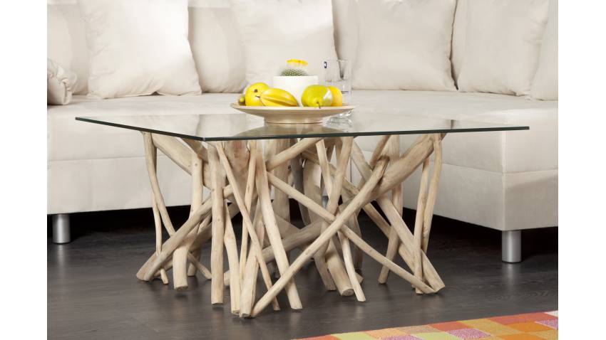 Bois flotté table basse