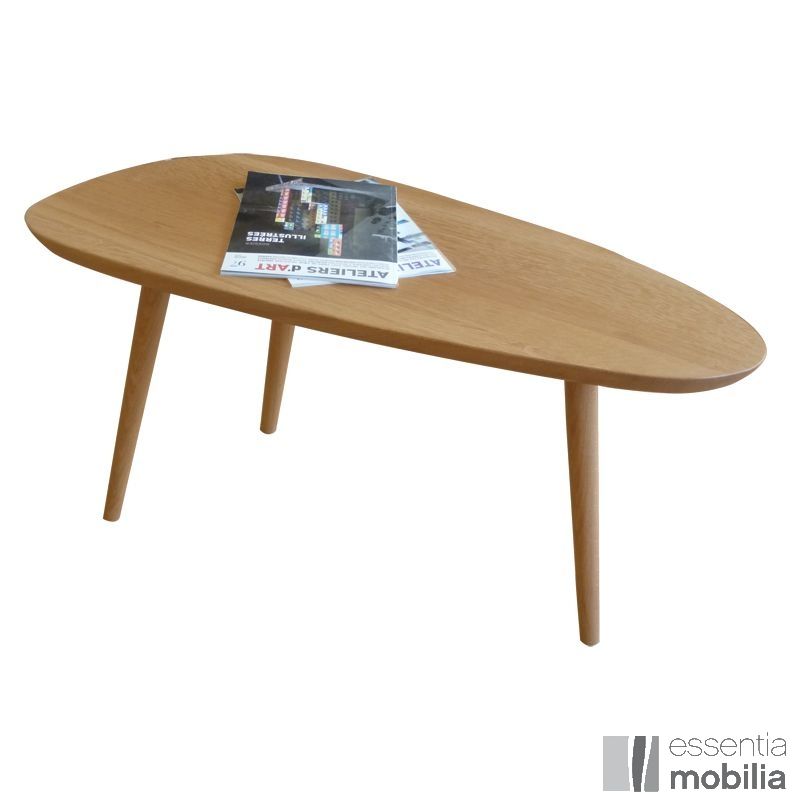 Table basse bois 3 pieds