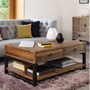 Image de table basse en bois