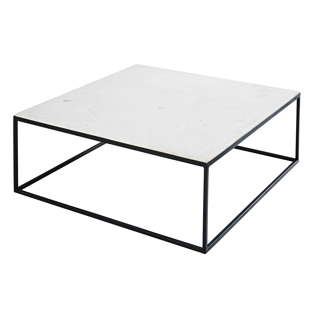 Table basse carree en metal