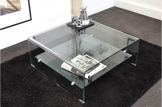Table basse carrée design pas cher