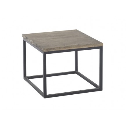 Table basse carré fer forgé