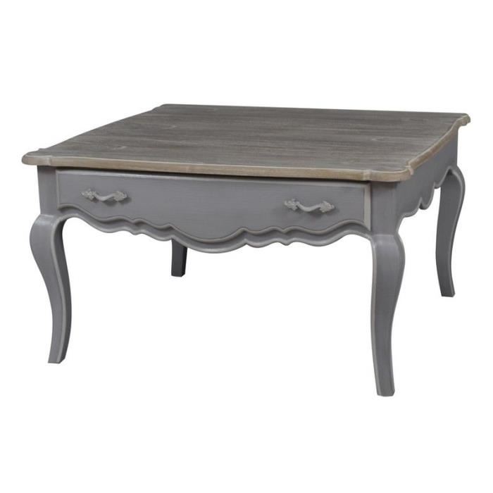 Table basse carrée avec rangement