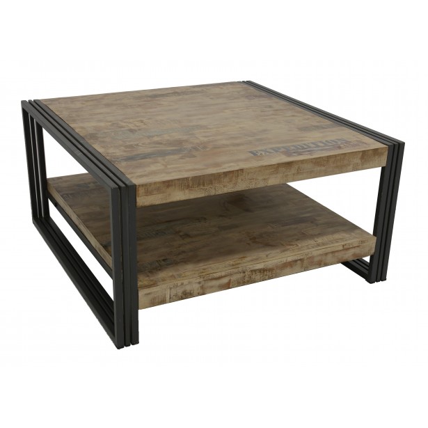 Table basse bois métale