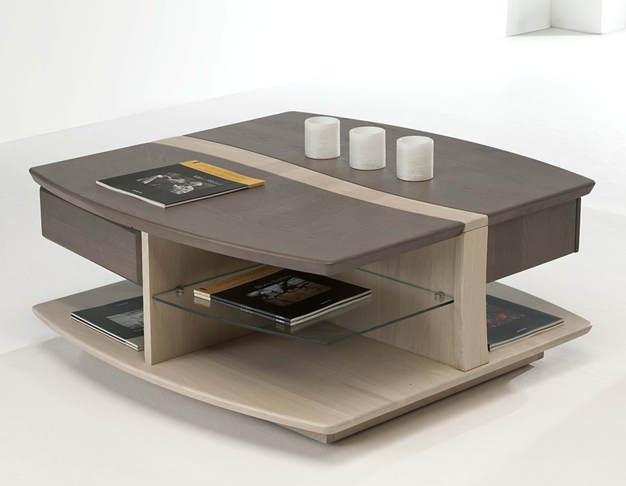 Table basse carrée de salon