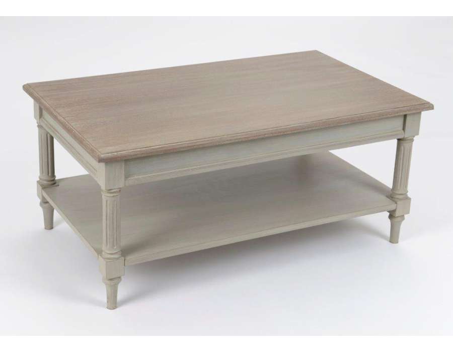 Table basse bois ceruse