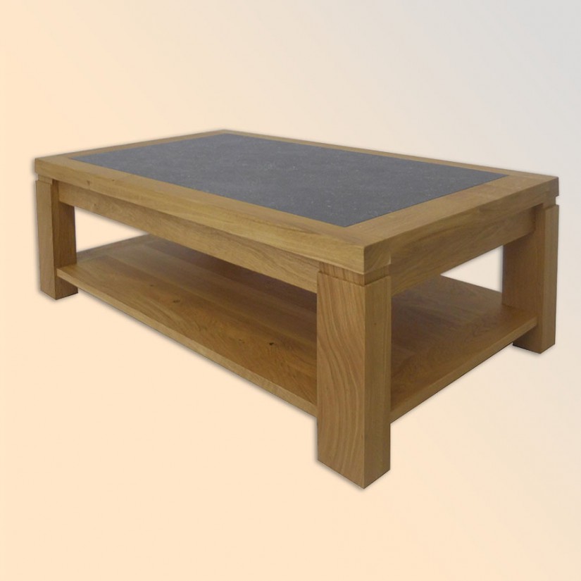 Table basse bois et ceramique