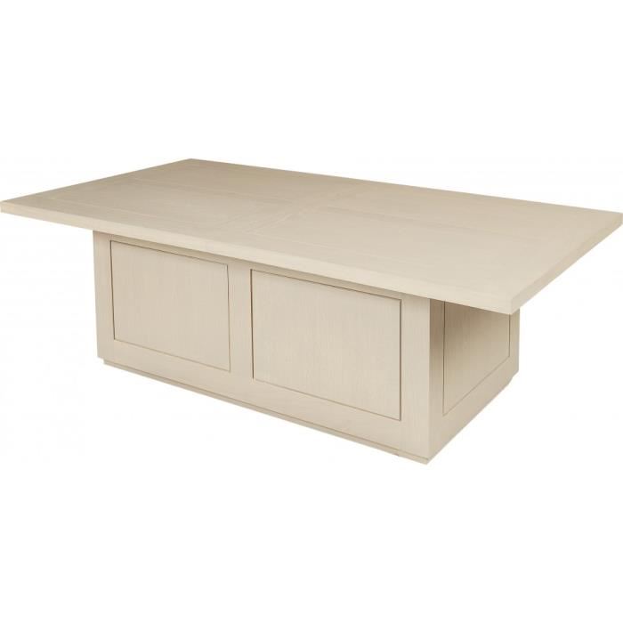 Table basse en bois plateau coulissant dann