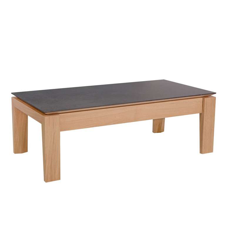 Table basse en bois rectangulaire