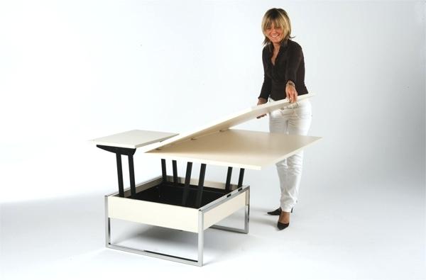 Table basse relevable haute